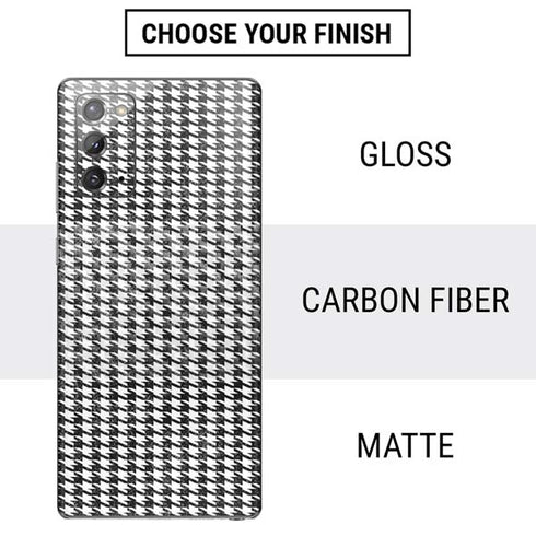 Houndstooth Black/White Galaxy Note20 5G Skin