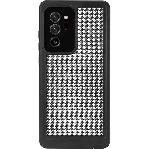 Houndstooth Black/White Galaxy Note20 Ultra 5G Waterproof Case