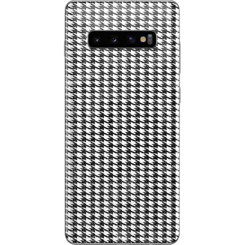 Houndstooth Black/White Galaxy S10 Plus Skin