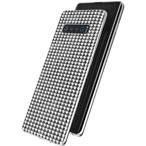 Houndstooth Black/White Galaxy S10 Plus Skin