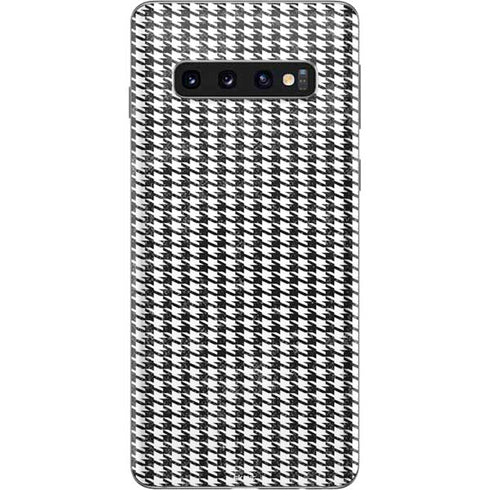 Houndstooth Black/White Galaxy S10 Skin