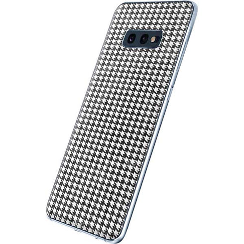 Houndstooth Black/White Galaxy S10e Skin