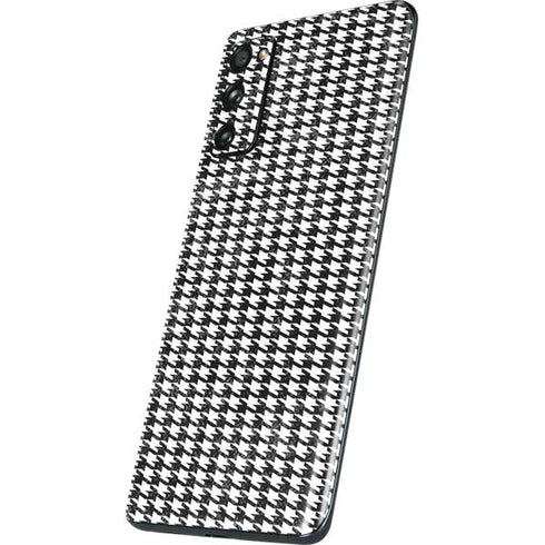 Houndstooth Black/White Galaxy S20 Fan Edition Skin