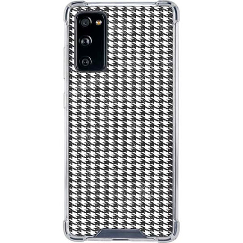 Houndstooth Black/White Galaxy S20 FE Clear Case