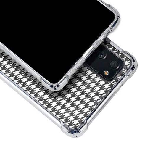 Houndstooth Black/White Galaxy S20 FE Clear Case