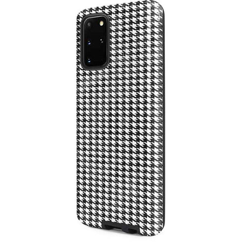 Houndstooth Black/White Galaxy S20 Plus Pro Case