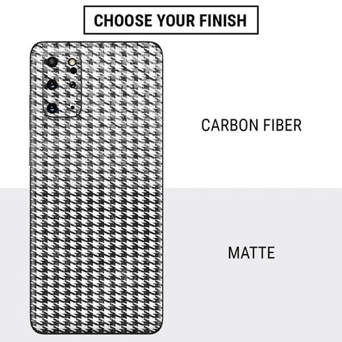 Houndstooth Black/White Galaxy S20 Plus Skin