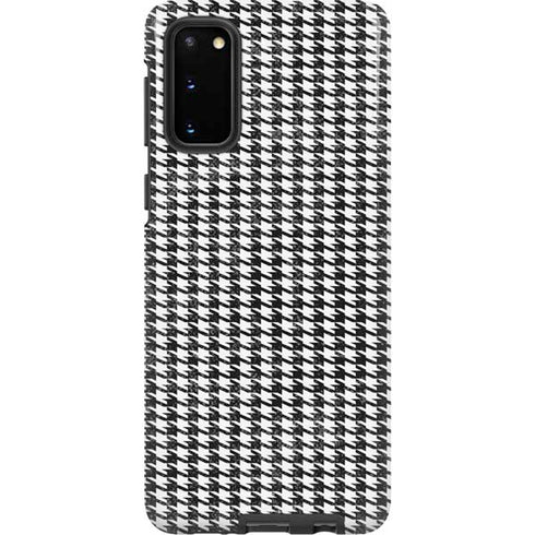 Houndstooth Black/White Galaxy S20 Pro Case