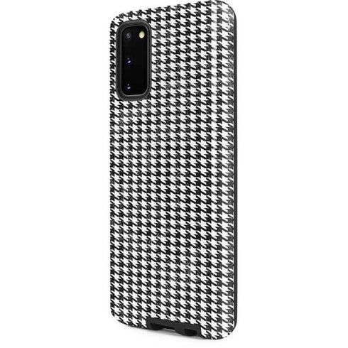 Houndstooth Black/White Galaxy S20 Pro Case