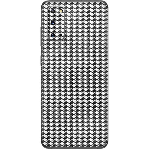 Houndstooth Black/White Galaxy S20 Skin