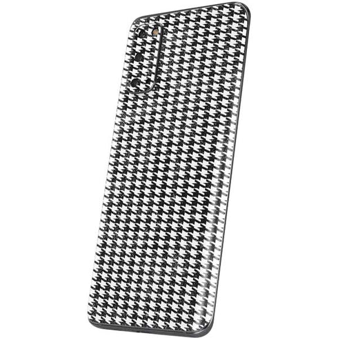 Houndstooth Black/White Galaxy S20 Skin
