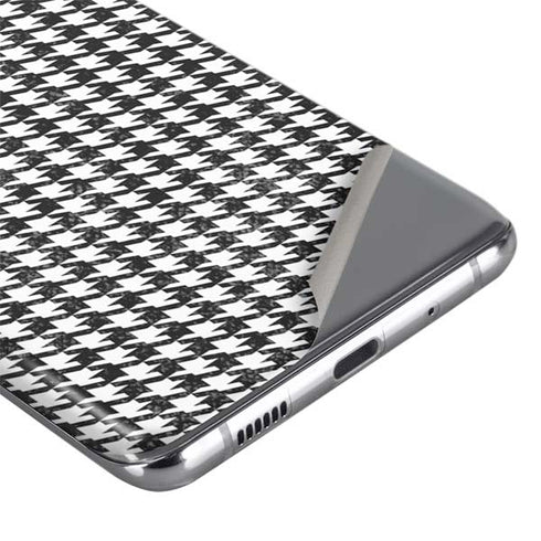 Houndstooth Black/White Galaxy S20 Skin
