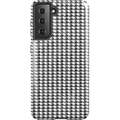 Houndstooth Black/White Galaxy S21 5G Pro Case