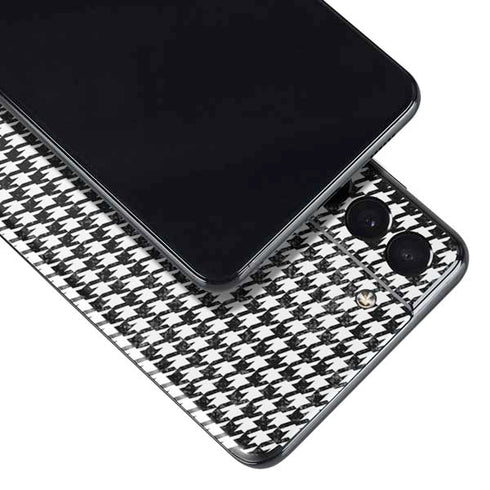 Houndstooth Black/White Galaxy S21 5G Skin