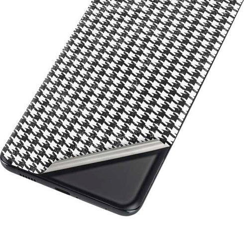 Houndstooth Black/White Galaxy S21 5G Skin