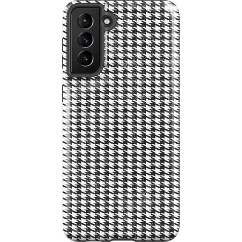 Houndstooth Black/White Galaxy S21 Plus 5G Pro Case