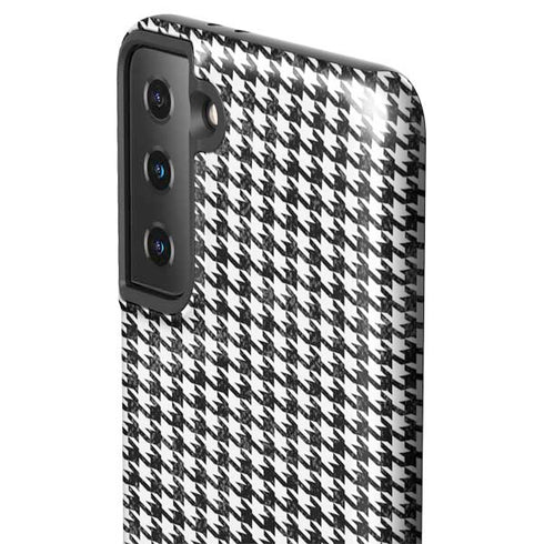 Houndstooth Black/White Galaxy S21 Plus 5G Pro Case