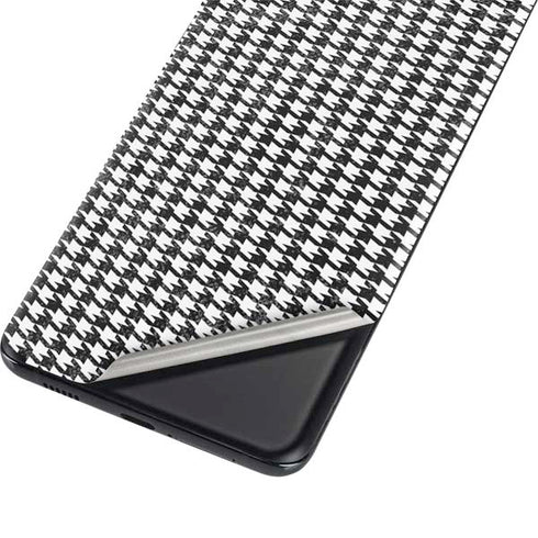 Houndstooth Black/White Galaxy S21 Plus 5G Skin