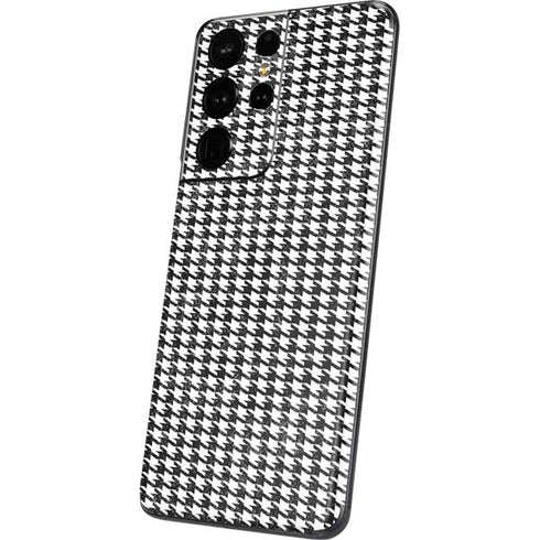 Houndstooth Black/White Galaxy S21 Ultra 5G Skin