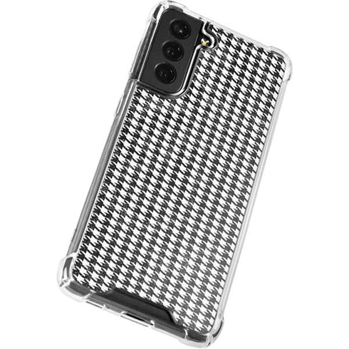 Houndstooth Black/White Galaxy S22 Clear Case