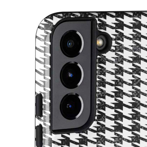 Houndstooth Black/White Galaxy S22 Plus Pro Case