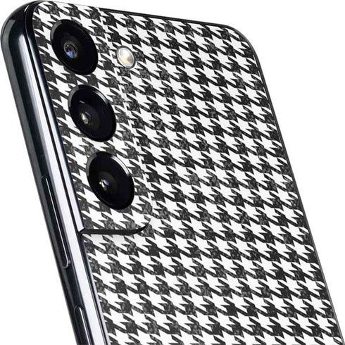 Houndstooth Black/White Galaxy S22 Skin