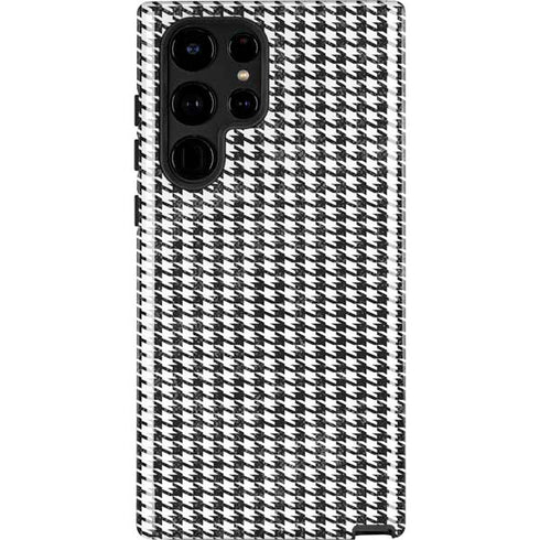 Houndstooth Black/White Galaxy S22 Ultra Pro Case