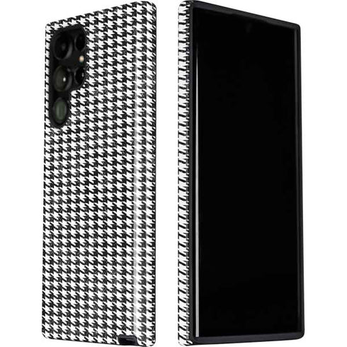 Houndstooth Black/White Galaxy S22 Ultra Pro Case