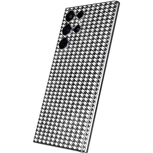 Houndstooth Black/White Galaxy S22 Ultra Skin