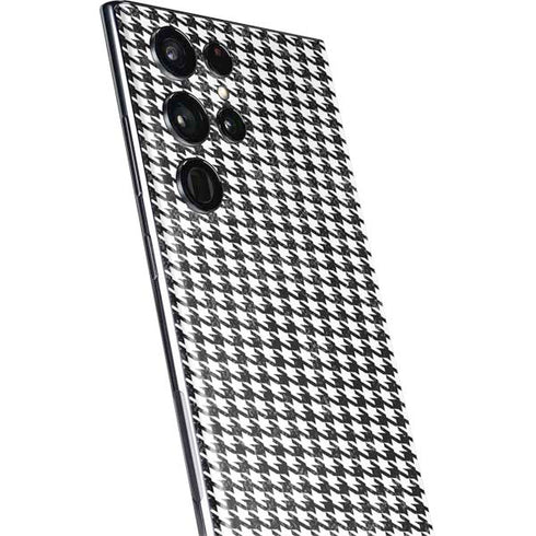 Houndstooth Black/White Galaxy S22 Ultra Skin