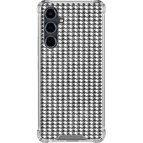 Houndstooth Black/White Galaxy S23 FE Clear Case