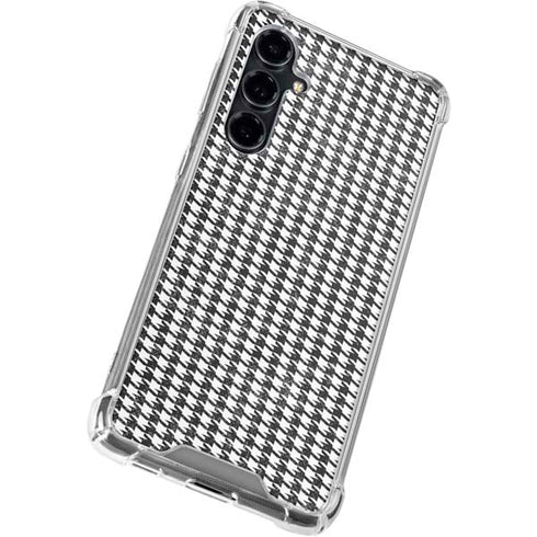 Houndstooth Black/White Galaxy S23 FE Clear Case