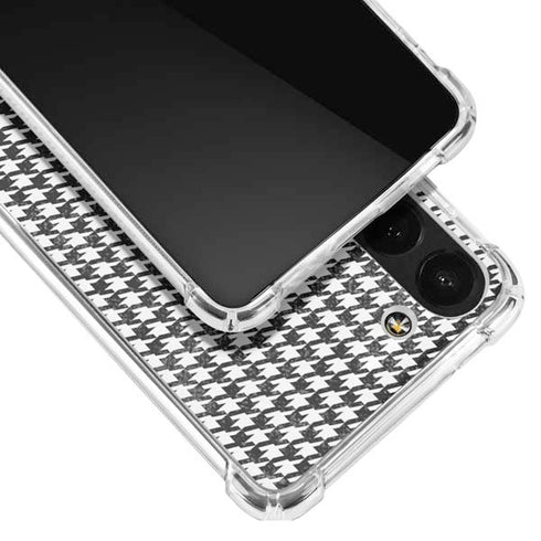 Houndstooth Black/White Galaxy S23 Plus Clear Case