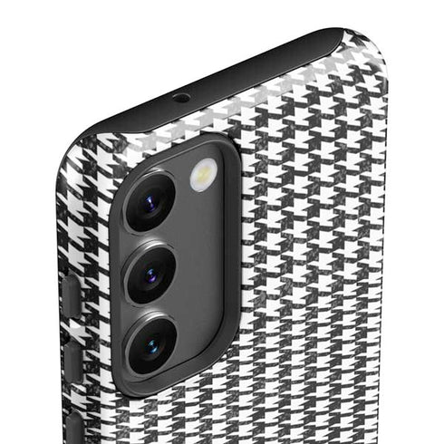 Houndstooth Black/White Galaxy S23 Plus Pro Case