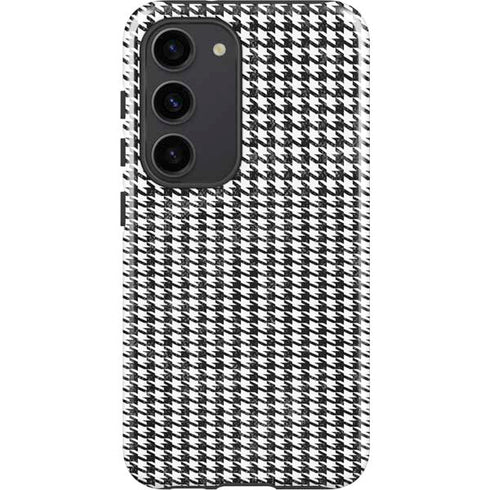 Houndstooth Black/White Galaxy S23 Pro Case
