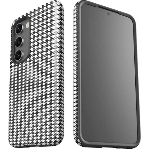 Houndstooth Black/White Galaxy S23 Pro Case