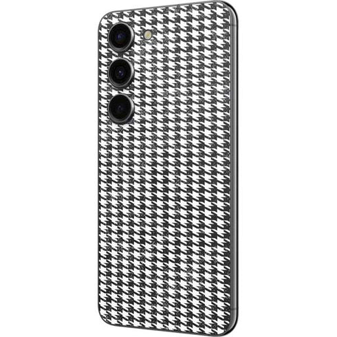 Houndstooth Black/White Galaxy S23 Skin