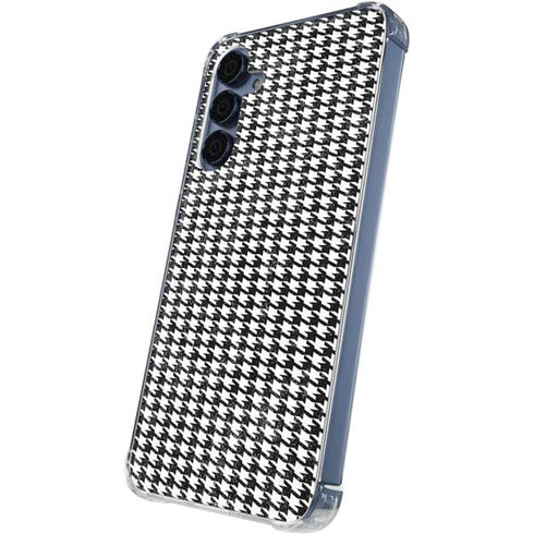Houndstooth Black/White Galaxy S24 Clear Case