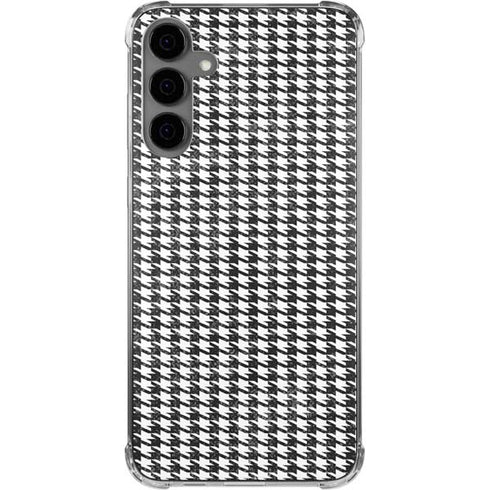 Houndstooth Black/White Galaxy S24 Plus Clear Case