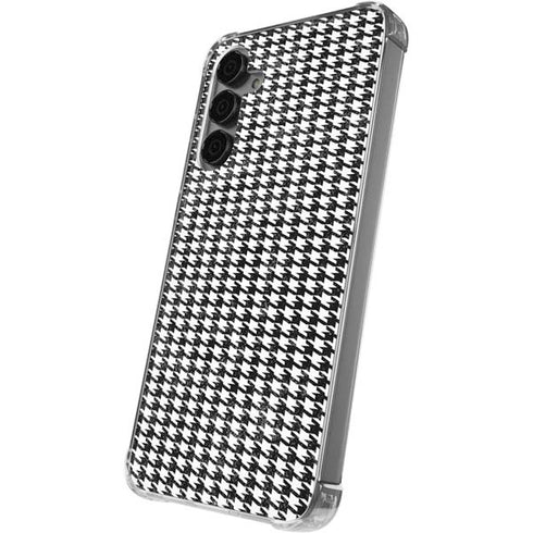 Houndstooth Black/White Galaxy S24 Plus Clear Case