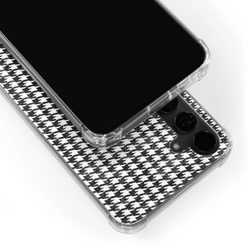 Houndstooth Black/White Galaxy S24 Plus Clear Case
