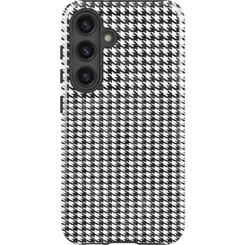 Houndstooth Black/White Galaxy S24 Plus Impact Case