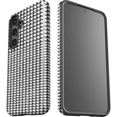 Houndstooth Black/White Galaxy S24 Plus Impact Case