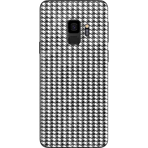 Houndstooth Black/White Galaxy S9 Skin