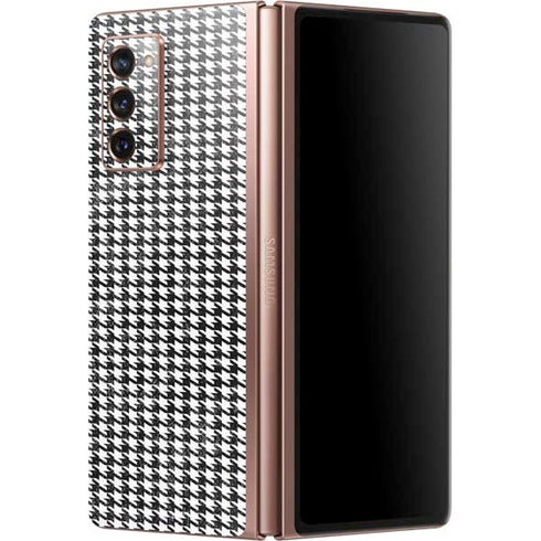 Houndstooth Black/White Galaxy Z Fold2 5G Skin