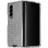 Houndstooth Black/White Galaxy Z Fold4 5G Clear Case