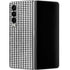 Houndstooth Black/White Galaxy Z Fold4 5G Skin