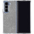 Houndstooth Black/White Galaxy Z Fold5 5G Clear Case