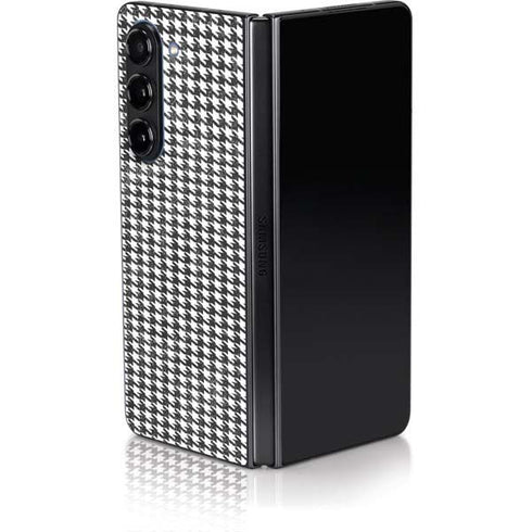 Houndstooth Black/White Galaxy Z Fold5 5G Skin