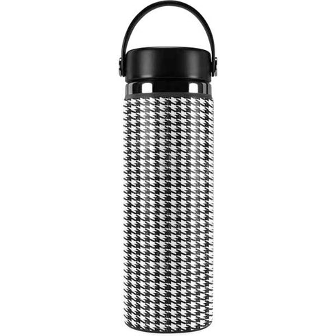 Houndstooth Black/White Hydro Flask 20oz Wide Mouth Skin